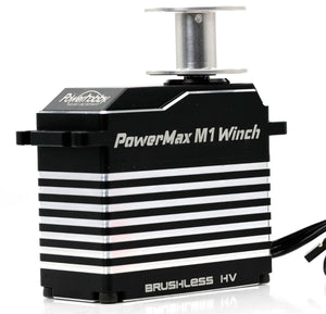 Powerhobby POWERMAX M1WINCH 1/5 High Torque Speed Axial SCX6 Front Bumper Mount