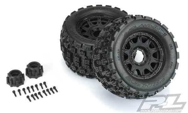 Pro-Line 10127-10 Badlands MX38 3.8" All Terrain Tires Mounted For 17mm MT