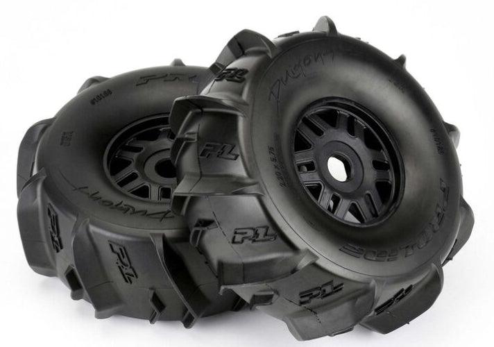 Pro-Line 1/7 Dumont Paddle F/R Tires Pre-Mounted 17mm (2) Black Arrma Mojave
