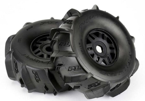 Pro-Line 1/7 Dumont Paddle F/R Tires Pre-Mounted 17mm (2) Black Arrma Mojave