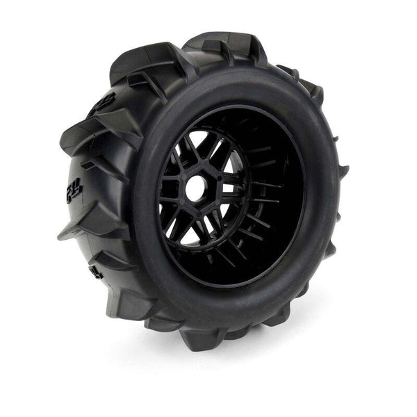 Pro-Line 1/7 Dumont Paddle F/R Tires Pre-Mounted 17mm (2) Black Arrma Mojave