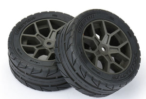 Pro-Line 1/8 Vector S3 35/85 2.4" Belted Mounted Tires 14mm Gray Vendetta