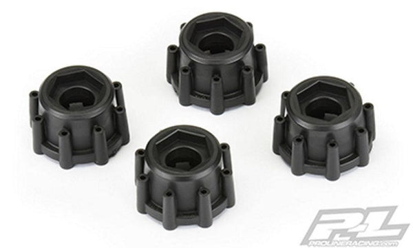 Pro-Line 8x32 to 17mm 1/2" Offset Hex Adapters For Pro-Line 8x32 3.8" Wheels