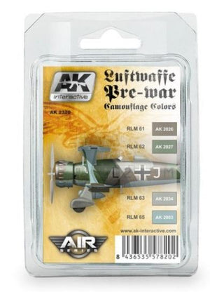 Little Shop of Magic AK Interactive: Luftwaffe Pre-War Camouflage Set — Miniatures