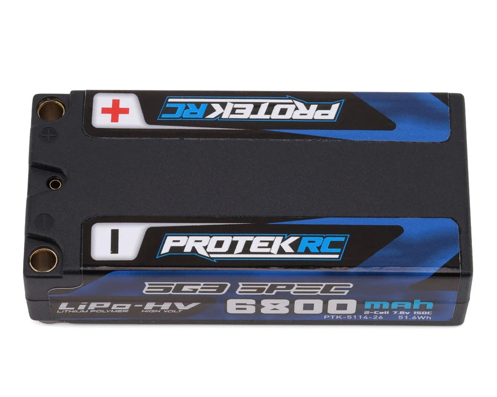 Protek R/C 2S 150C Low IR SG3 HV Shorty LiPo Battery (7.6V/6800mAh) w/