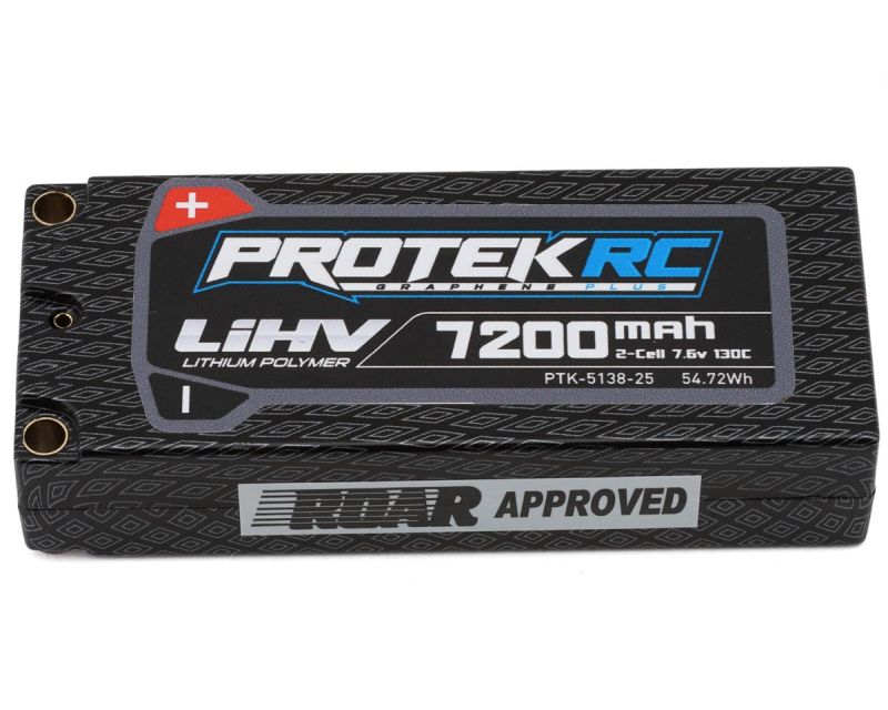 Protek R/C 2S 130C Low IR Si-Graphene+ HV HV Mid-Sized LiPo Battery