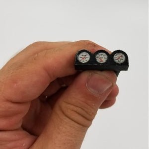 Exclusive RC ERC-10-3044-lit Triple Gauge Pod
