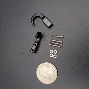 Exclusive RC ERC6-1161 SCX6 1/6 Scale Recovery Hooks (2) (Black)