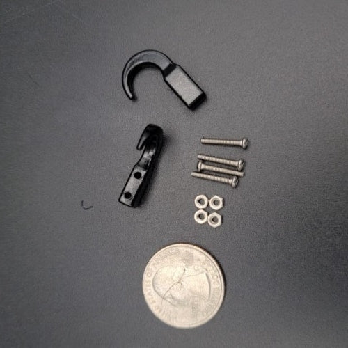 Exclusive RC ERC6-1161 SCX6 1/6 Scale Recovery Hooks (2) (Black)