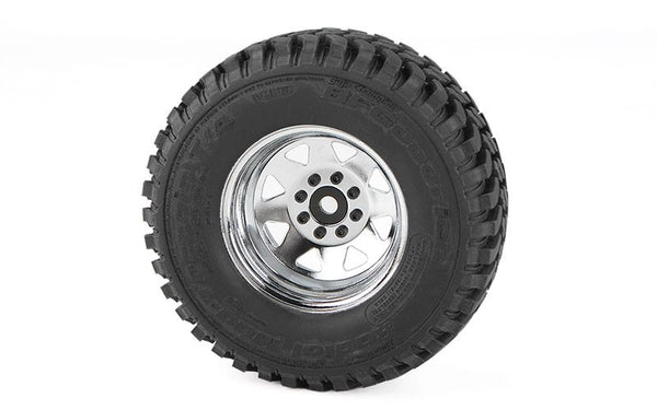8 Lug Deep Dish Wagon 1.9" Steel Stamped Beadlock Wheels,