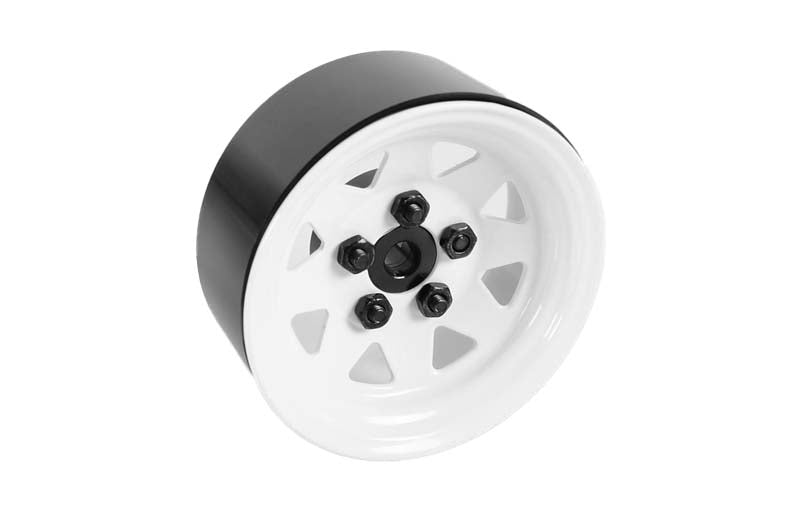RC4WD 5 Lug Wagon 1.9" Steel Stamped Beadlock Wheels (White)