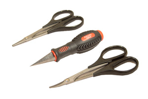 Racers Edge Body Scissors and Reamer Set, 3 Piece Set
