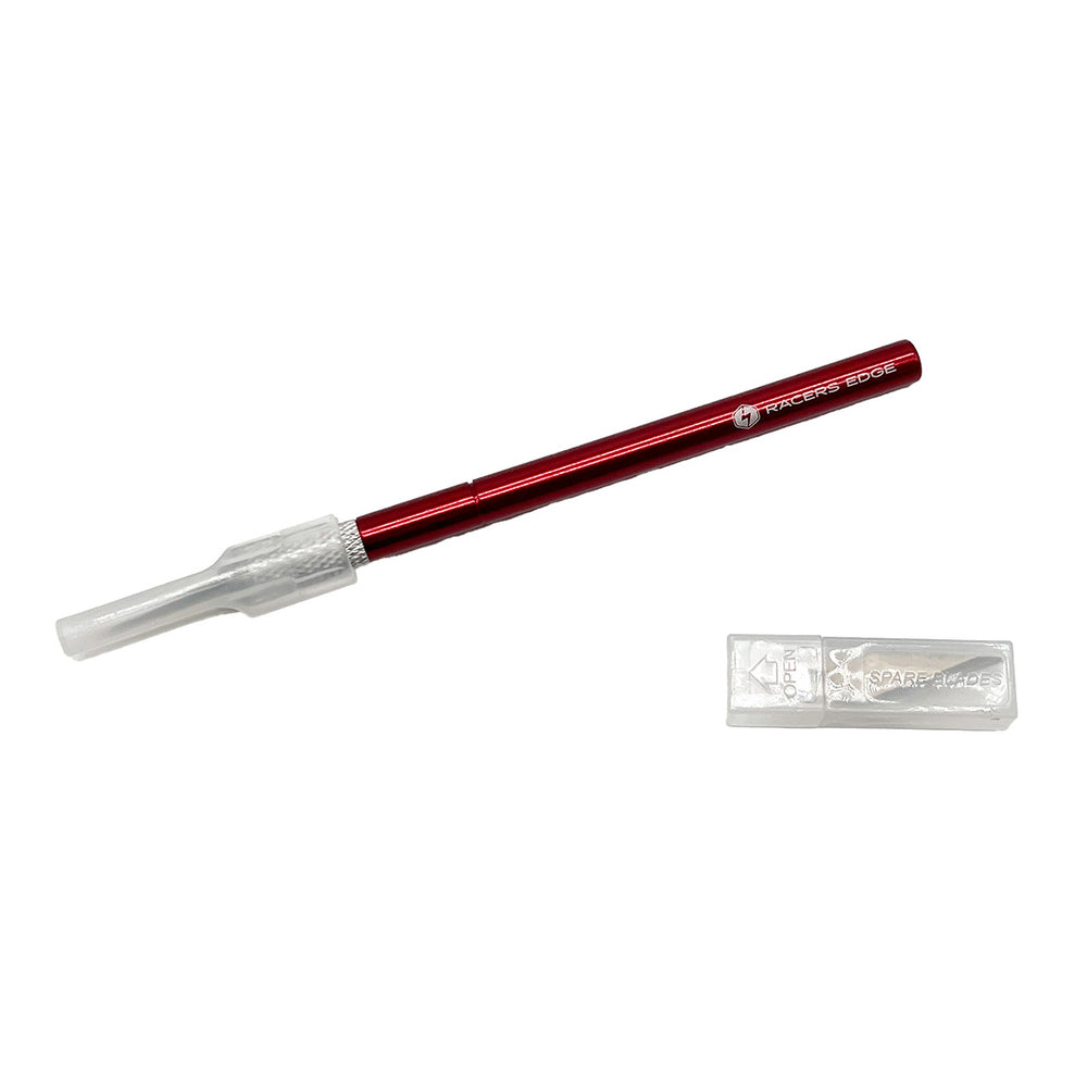 Racers Edge Aluminum Handle Hobby Knife with 6 #11 Blades