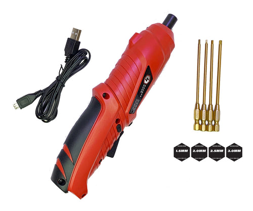 Racers Edge Electric Mini Screwdriver w/ Titanium Metric Bits (4pcs)
