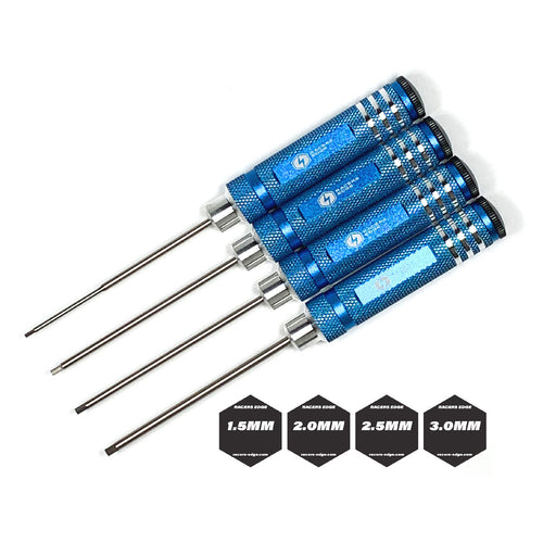 Racers Edge Metric High Speed Steel Hex Driver Set w/ Blue Handles