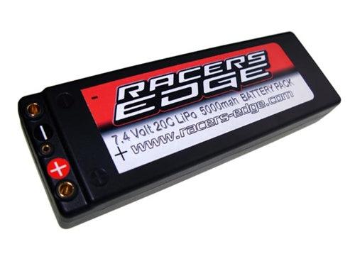 Racers Edge 7.4V 25C 5000mah Race Battery W/Traxxas Plug Hard Case