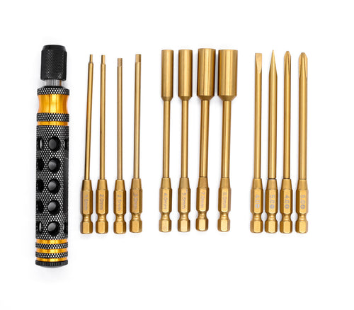 Racers Edge Premium 12-in-1 Magnetic & Locking Screwdriver Set with