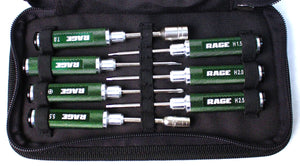 Rage R/C Compact 7 Piece Machined Tool Set with Case