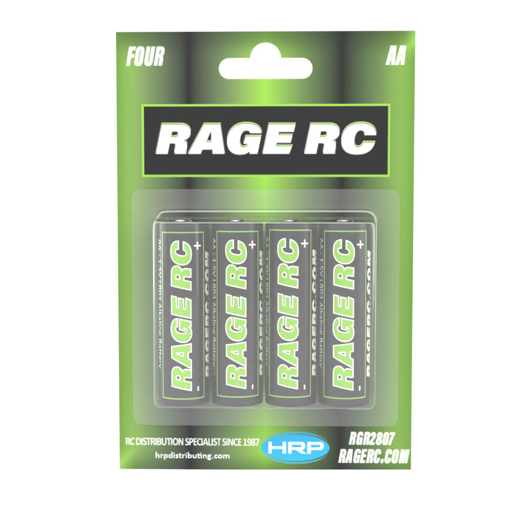 Rage R/C AA Alkaline Batteries (4 Pack)