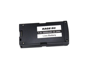 Rage R/C 2S 7.4V 3000 mAh Battery w/ Case; Stinger GPS