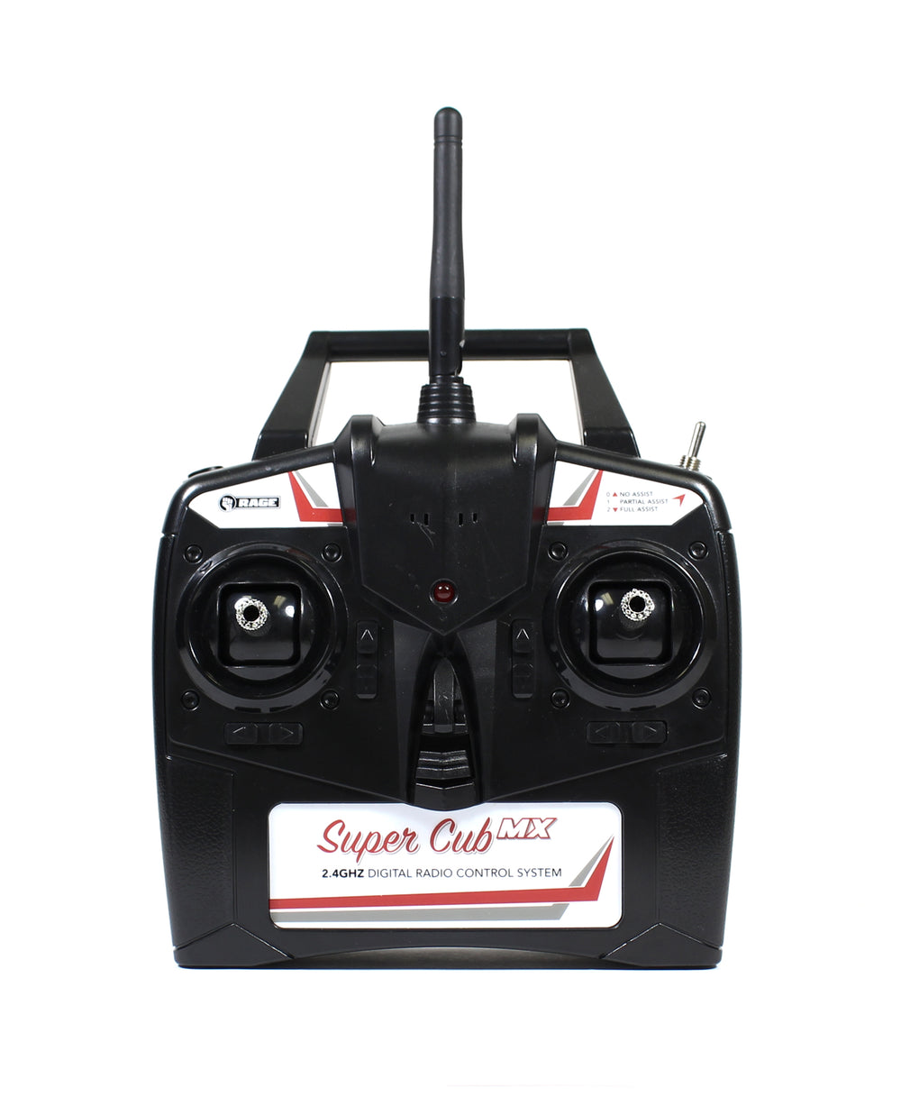 Rage R/C - 2.4G 4-Channel Transmitter, Mode 2; Super Cub MX