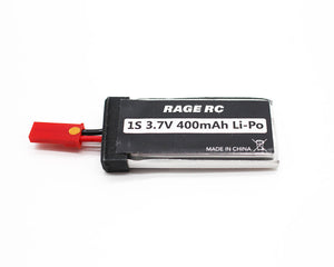 Rage R/C 1S 400mAh 25C LiPo Battery with JST Plug;Vintage Stick X4