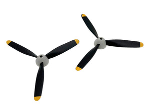 Rage R/C 3-Blade Propeller & Spinner (2); Zero