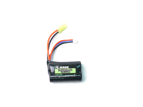 Rage R/C 7.4v, 850MAH LiPo Battery: R18MT