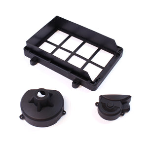 Battery Compartment/Spur Gear Cover Set: RZX