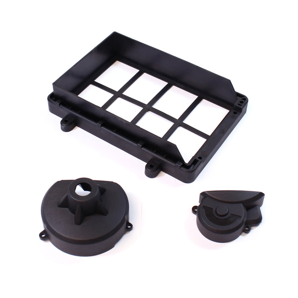 Battery Compartment/Spur Gear Cover Set: RZX