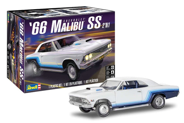 Black Forest® Hobby Supply Co Revell 4520 1/24 1966 Chevrolet Malibu SS (2 in 1) — Car & Truck Model Kits > Revell Monogram