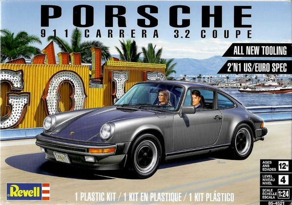 Black Forest® Hobby Supply Co Revell 4521 1/24 1984 Porsche 911 Carrera 3.2 Coupe (2 in 1) — Car & Truck Model Kits > Revell