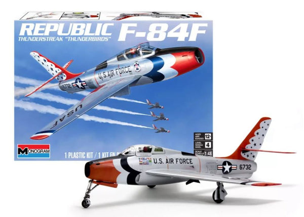 Black Forest® Hobby Supply Co Revell 5996 1/48 F84F Thunderstreak Thunderbirds USAF Aircraft — Car & Truck Model Kits >