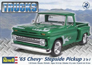 Black Forest® Hobby Supply Co Revell Monogram 7210 1/25 1965 Chevy Stepside Pickup Truck (2 in 1) — Car & Truck Model Kits >