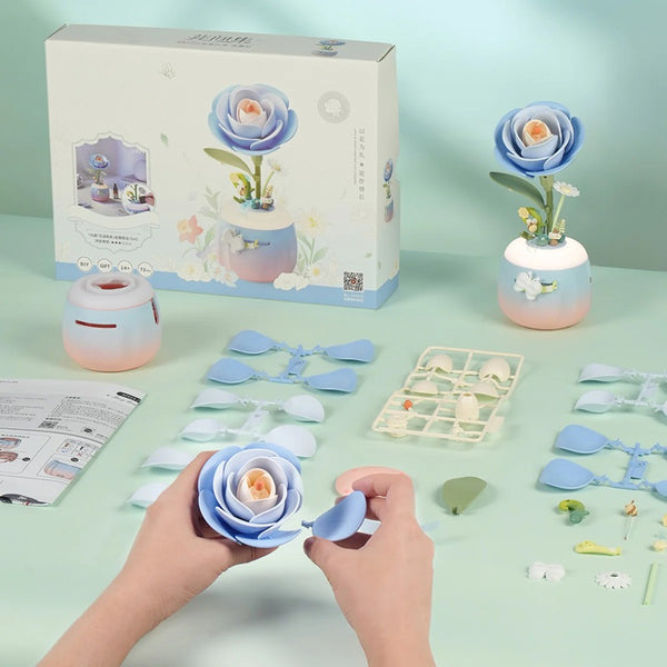 Robotime Floral Art Starry Camellia Lamp — DIY Home Decor