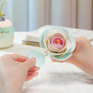 Robotime Floral Art Minty Camellia Lamp — DIY Home Decor