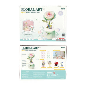 Robotime Floral Art Minty Camellia Lamp — DIY Home Decor