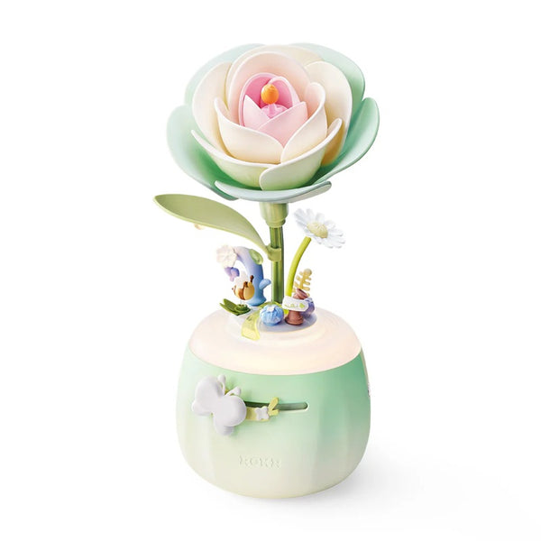 Robotime Floral Art Minty Camellia Lamp — DIY Home Decor