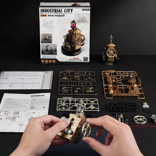 ROKR - Morse Telegraph Mechanical 3D Puzzle - Echo Six Hobbies