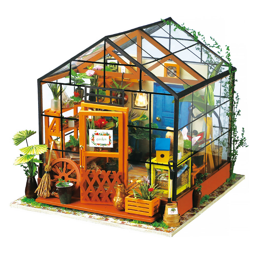 Robotime DIY House; Cathy's Flower House — DIY Minature House Kit