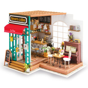 Robotime DIY House; Simon's Coffee Shop — DIY Home Decor