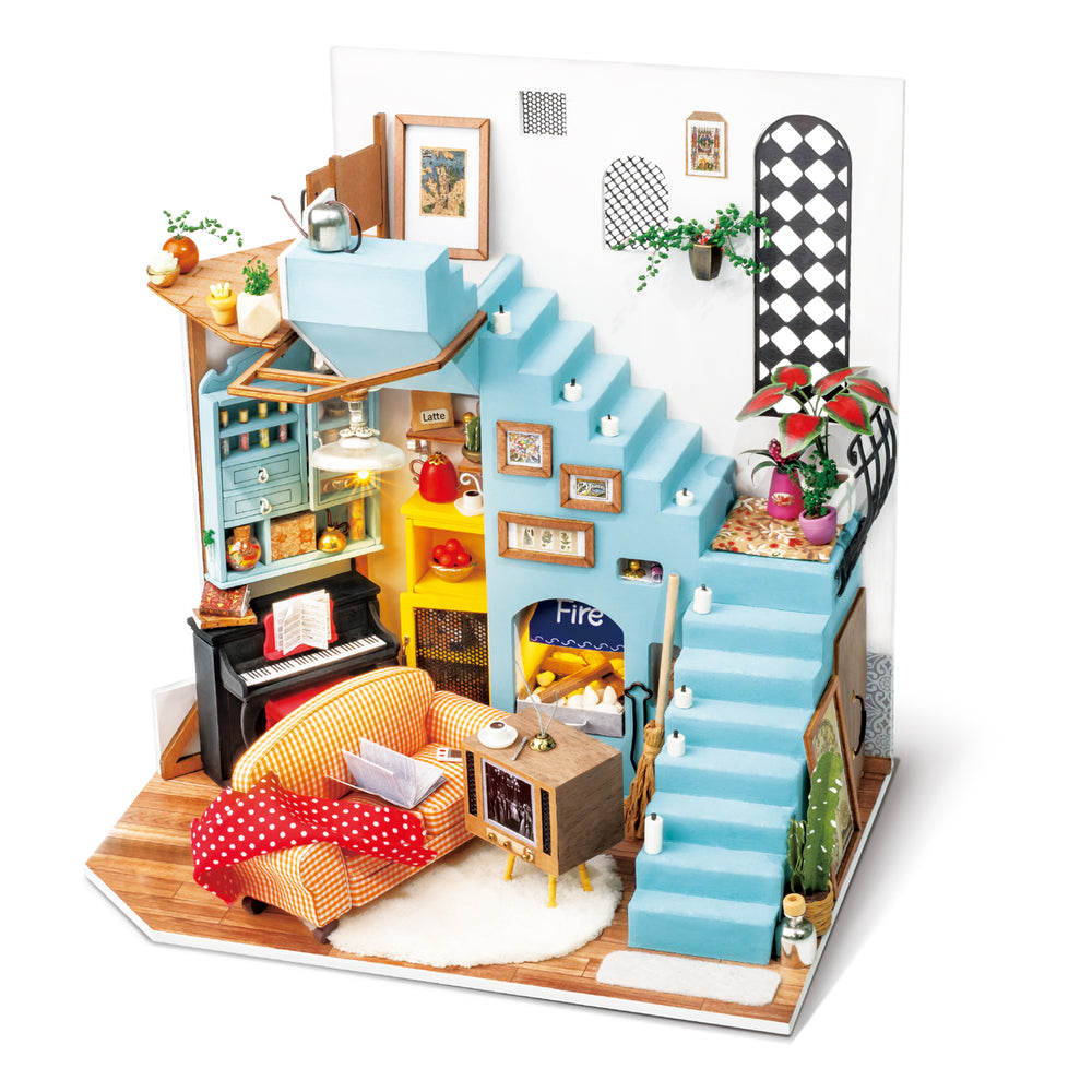 Robotime DIY House; Joy's Peninsula Living Room — DIY Minature House Kit