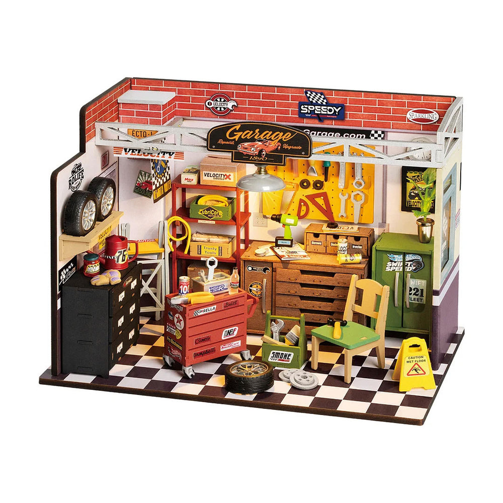 Robotime DIY House Garage Workshop — DIY Minature House Kit