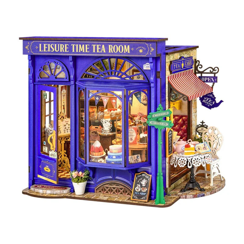 Robotime Leisure Time Tea Room DIY Miniature House — DIY Minature House Kit