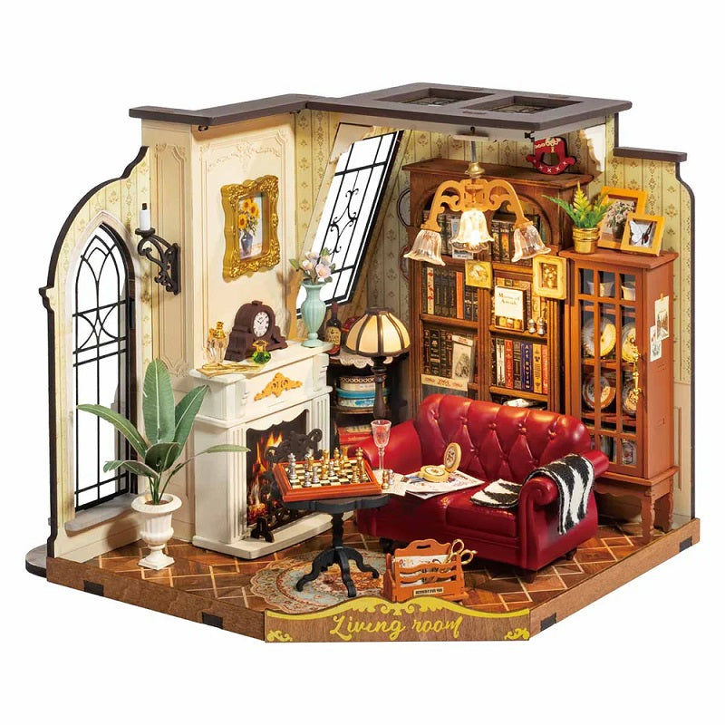 Robotime Catherine's Living Room DIY Miniature House — DIY Minature House Kit