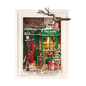 Robotime Santa's Toy Shop Story Frame — DIY Home Decor