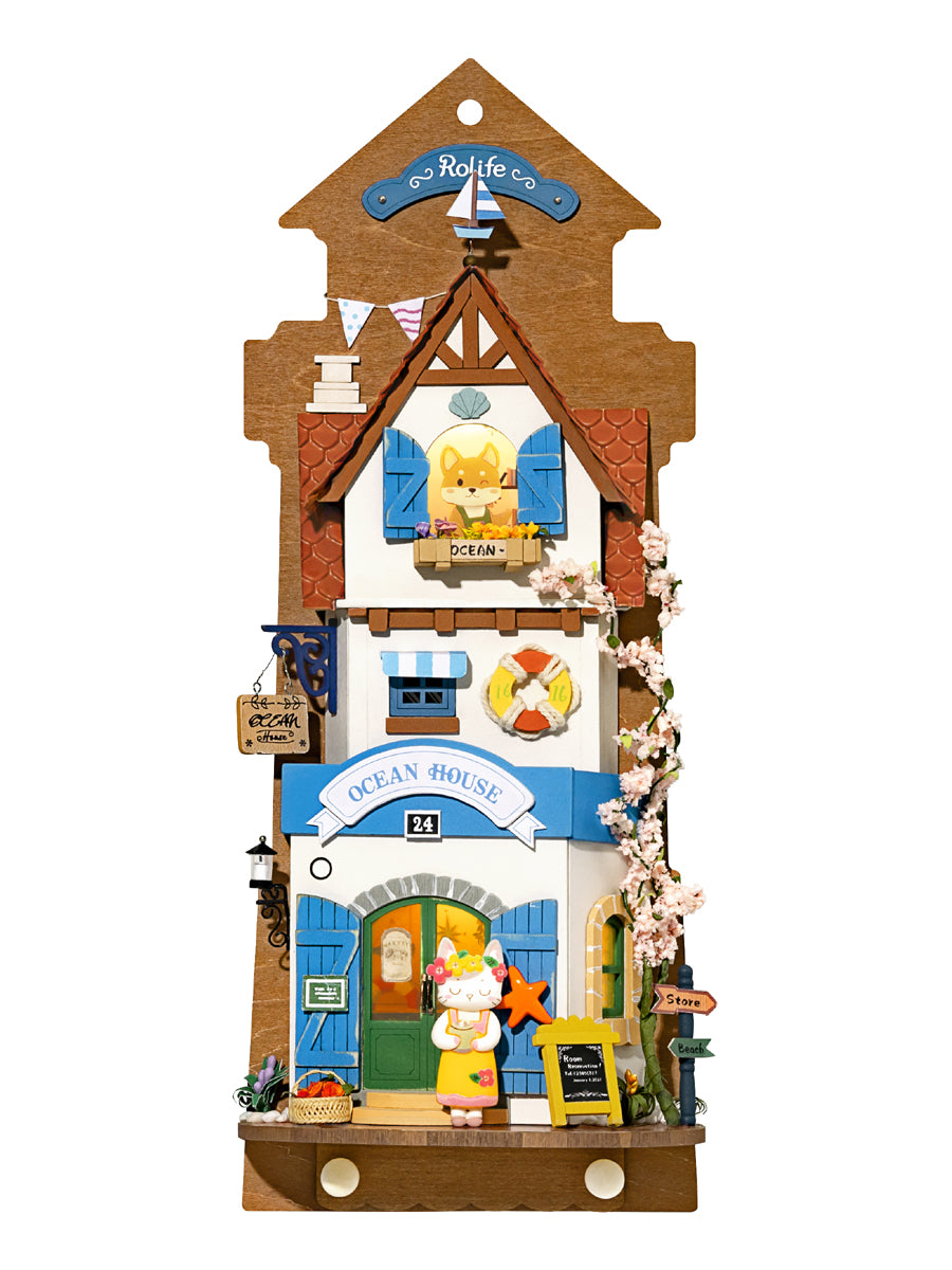 Robotime Wall Hanging Series; Island Dream Villa — DIY Home Decor