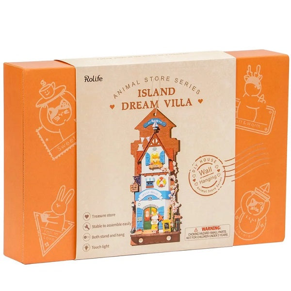 Robotime Wall Hanging Series; Island Dream Villa — DIY Home Decor
