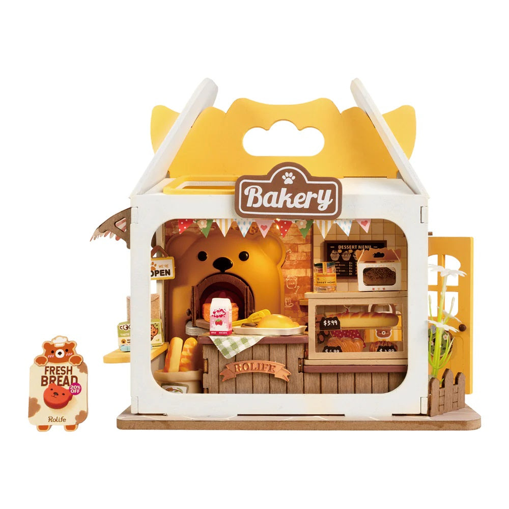 Robotime Teddy's Breadbox Shop DIY Miniature House Kit — DIY Minature House Kit