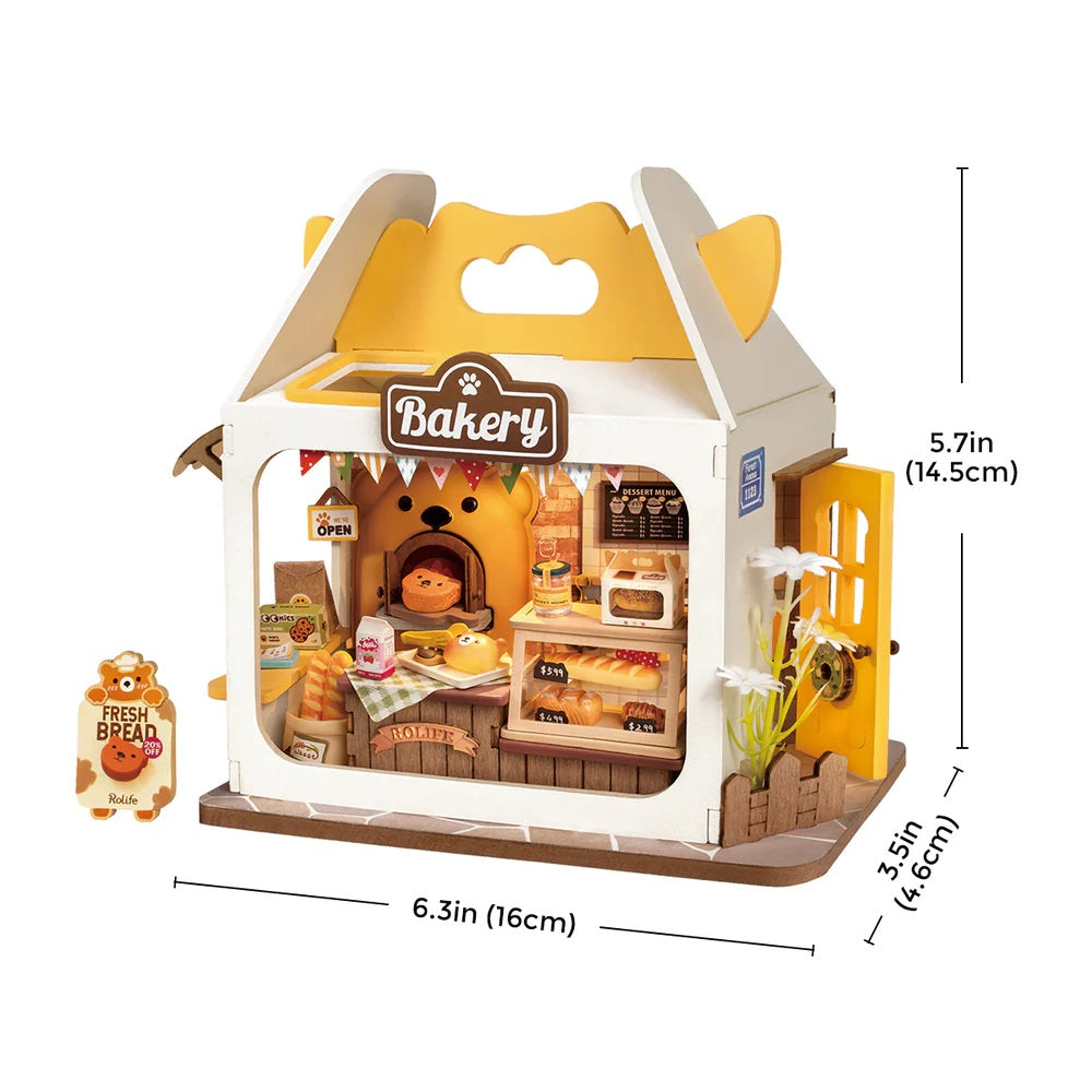 Robotime Teddy's Breadbox Shop DIY Miniature House Kit — DIY Minature House Kit
